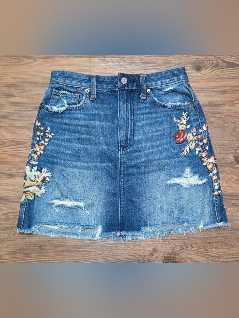 Abercrombie & Fitch denim mini skirt